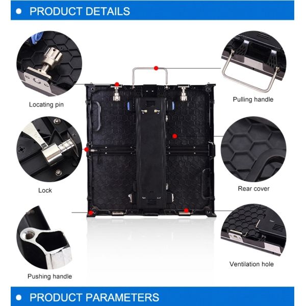 500mm*500mm Rental P4.81 Led Light Up Dance Floor