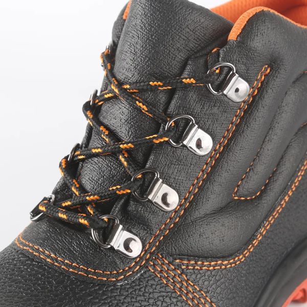 Chaussures en cuir authentique pour hommes en acier à orteils / en acier à plaques chaussures d'hiver résistantes au glissement