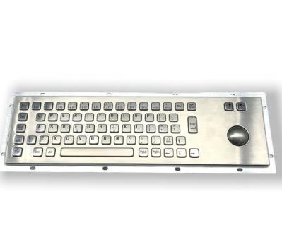 Vandal Proof Kiosk Keyboard with Trackball outdoor using IP65 IK07