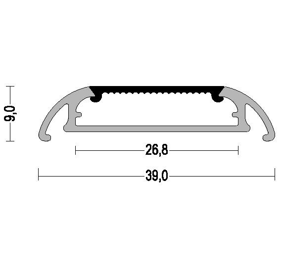 Couverture plate en aluminium menée de l'extrusion PMMA du profil IP44 de bande givrée par PC