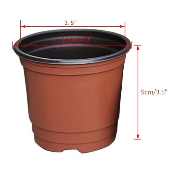 New style Black flower plant pot Plastic pots large plastic garden pots for plants