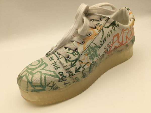 Beige Womens Lace Up Casual Shoes 5mm Leisure Comfort Shoes