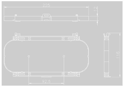 Поднос соединения оптического волокна 24cores ABS FTTB пластиковый