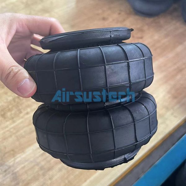 2B6X6 Double Convoluted Rubber Air Spring Design H. 144.6 MM Pneumatic Air Bag