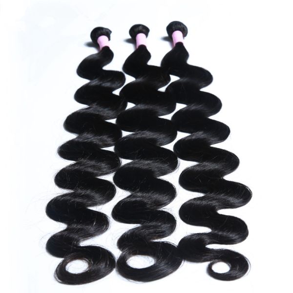 30 Inch Body Wave Long Indian Human Hair Weave 100 Grams / Piece