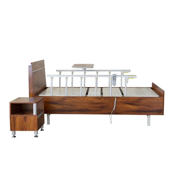 2 ABS Crank Wooden Electric Homecare Bed Anti Winding For elderly care Patient