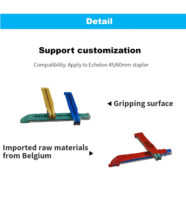 Сильный пузырь Endoscopic Linear Stapler Cartridge Немецкие титановые гвозди