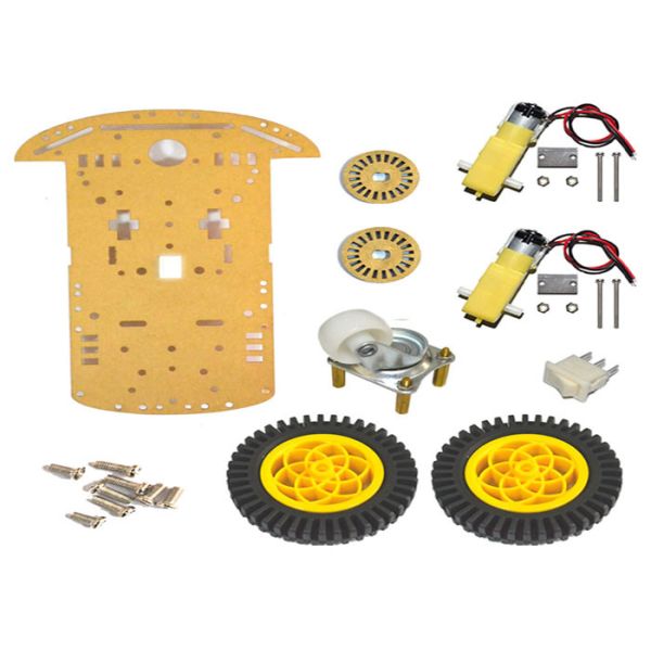 2WD Smart Arduino Car Robot Speed Encoder Battery Box For Secondary School