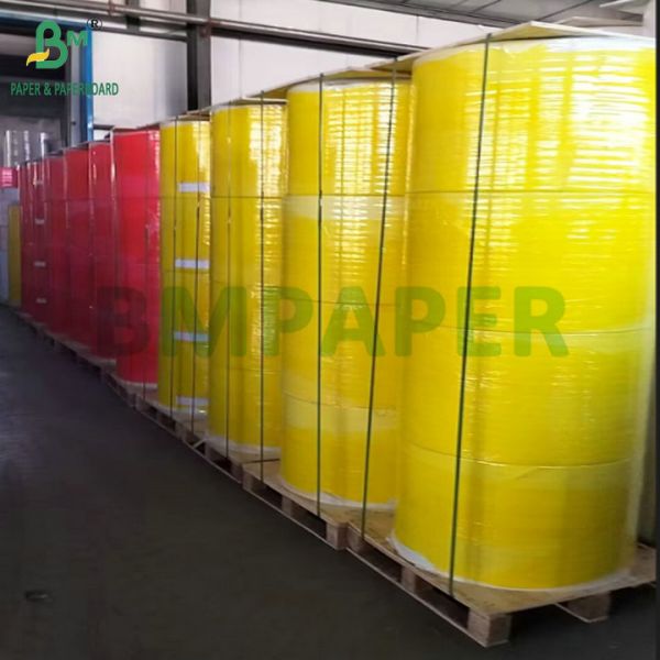 60gsm CB White CFB CF Blue Yellow Carbonless Paper Extended Sheets 70x100cm
