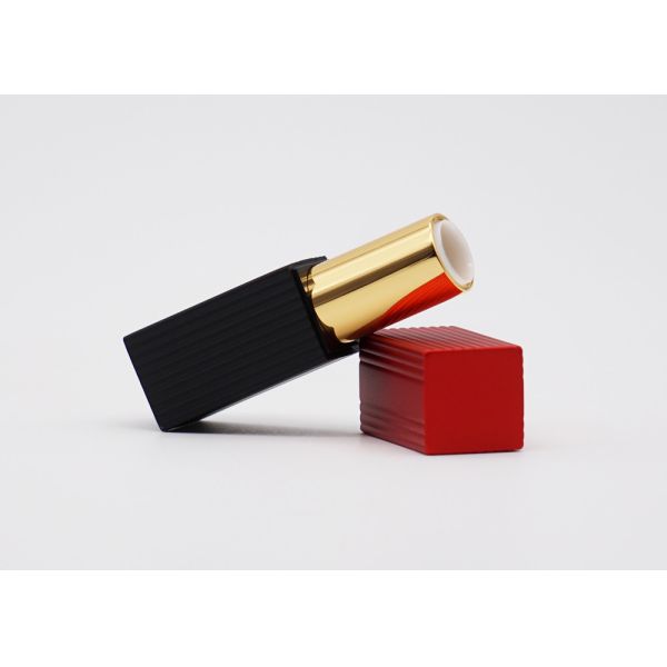 Magnet Cap Square Shaped Rubber Empty Lipstick Tube Case