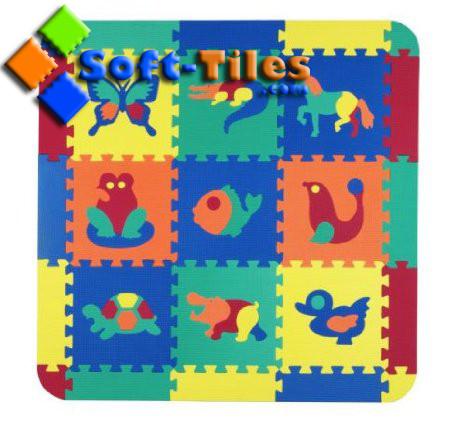 BPA Free 33-38degree Shore C 3/8 Puzzle Foam Mat For Pre Schools