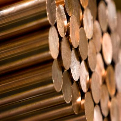 6mm 90mm 100mm Copper Round Rod Clad Steel Rod ASTM  C1100  Polished