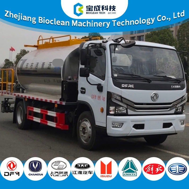 7.5CBM High Viscosity Emulsified Modified Asphalt Distributor Truck with Adjustable Spraying Rate