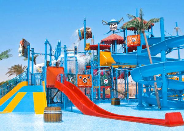 Water Theme Park Children's Water Play Equipment , Commercial Water Park