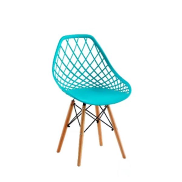 Рамка металла Pp итальянского дизайна пластиковая обедая стул и деревянная нога