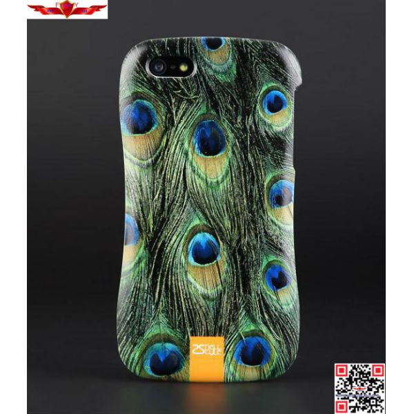 New 3D Printing Animal Skin Zinc Alloy Bumper With PC Back Cover Cases For Iphone 5 5S