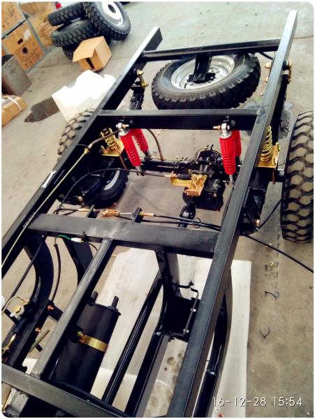 1500kgs Loading RED 200CC Cargo Tricycle With Oil Brake