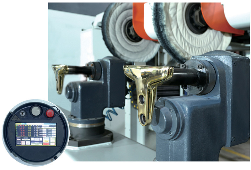 6 Axis Robotic Polishing Machine CNC Deburring Grinding System for Kitchenware Sanitary Ware and Auto Parts Line