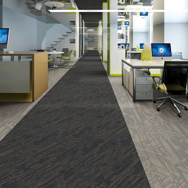Customized Color High Traffic Anti-fire Floor Modular Carpet for Office Made of Nylon