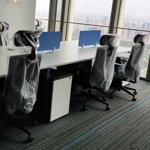 Tables ouvertes pour le personnel MDF Meubles de bureau pour 4 personnes