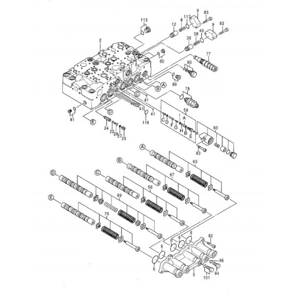 Модулирующая лампа Belparts на основное управляющее воздействие 625137 экскаватора Хитачи ZX350LC-3