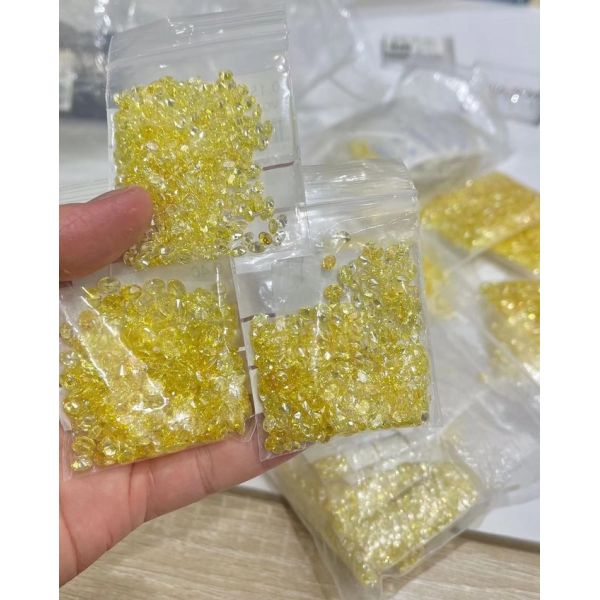 Лаборатория груши форменная сделала украшения ювелирных изделий лазера желтых диамантов сверля