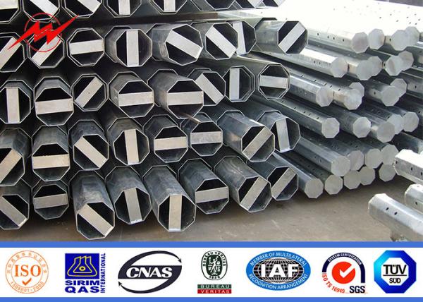 25FT 2.5mm Thickenss Hot Dip Galvanized Steel Pole Philippines NEA Standard