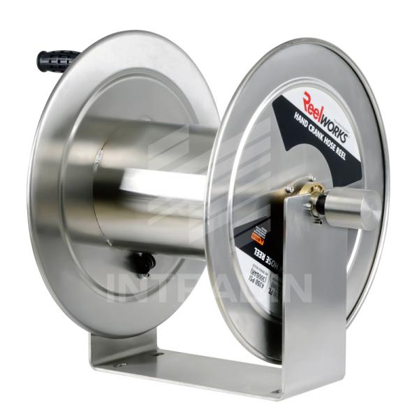 carretel de aço 1/2  NPT da mangueira de ar da manivela de 90M Heavy Duty Stainless