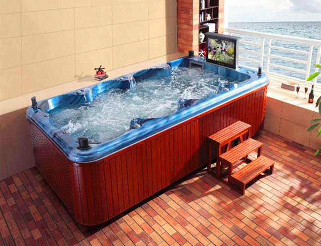 Square whirlpool massage swim hydrotherapy spa, balboa GL8000 with 3KW heater