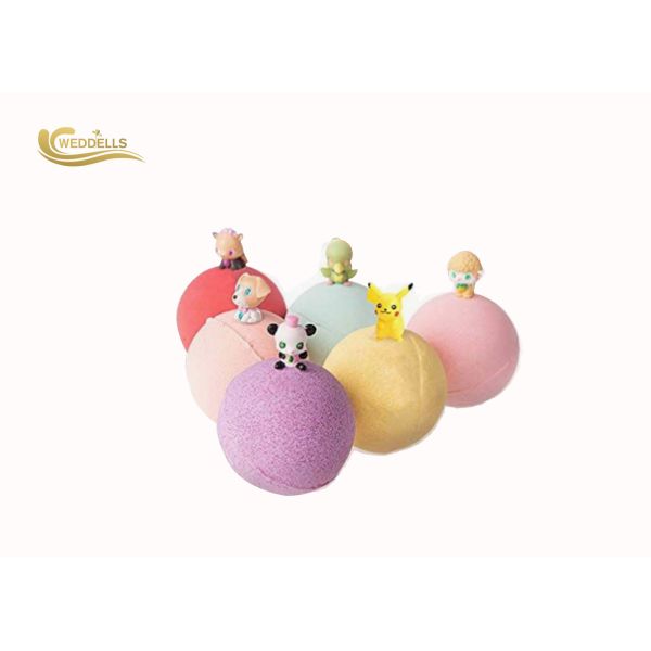 Lemon Fizzy Kids Surprise Bath Bombs Organic Colorful Bubble Gift Set