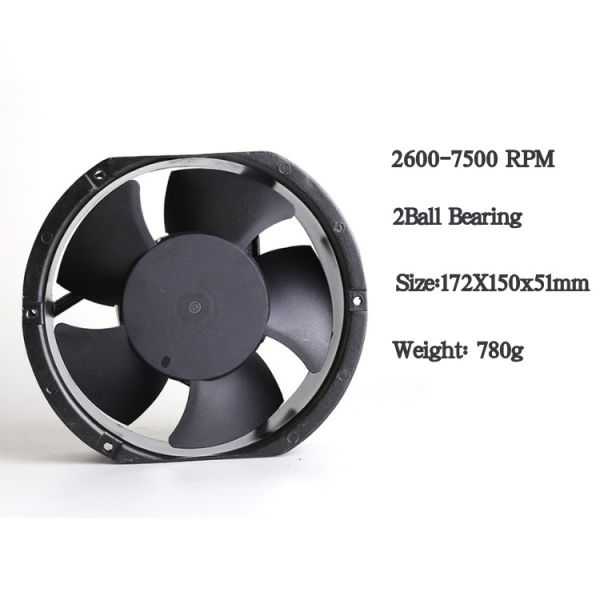 172mm Fan AC 230v 380v Axial 17250 Industrial Case Cooling Fans