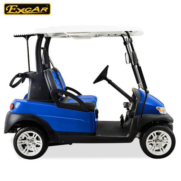 Blue Color Trojan Battery Electric Golf Car Waterproof Mini Type