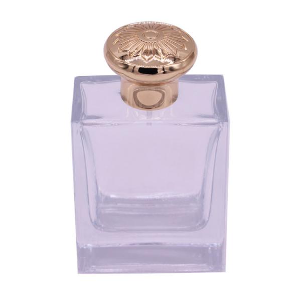 26 * 32 Gold Zinc Alloy Perfume Bottle Top Magnetic / Zamak Die Casting
