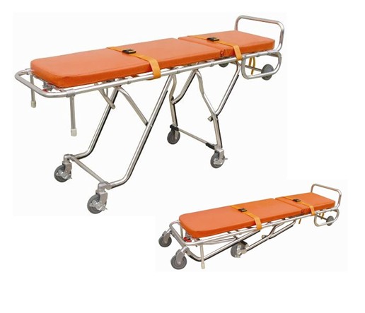 Emergency Ambulance Stretcher Trolley Adjustable Folding Automatic Loading Cart ALS-S009