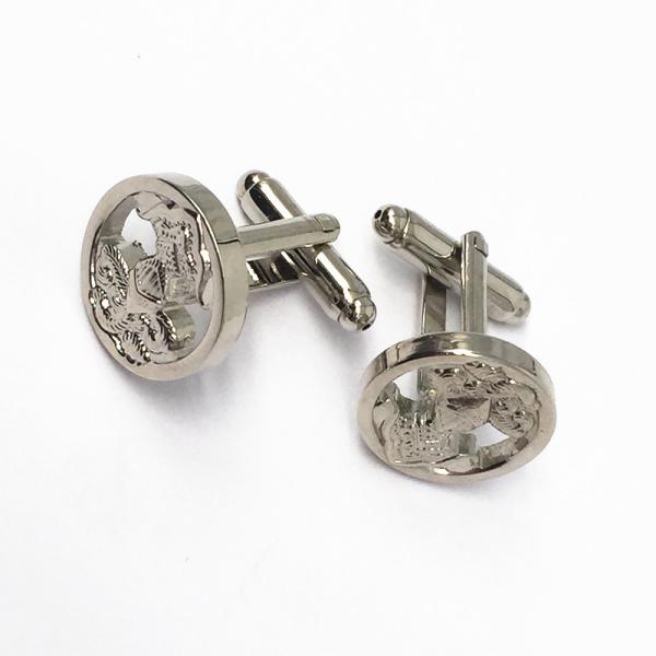 12-20mm Silver Antique Enamel Cufflinks Badge Style Personalised Gifts Cufflinks