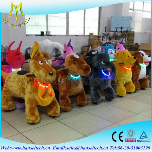 Hansel coin operated kiddie ride dog kiddie rides  equipment entertainment centers 4 wheel zippy scooter for kids