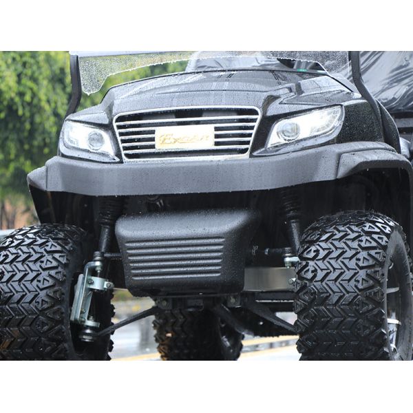 Black Lifted 2+2 Seater Electric Hunting Golf Car For Amusement Parks, Golf Course