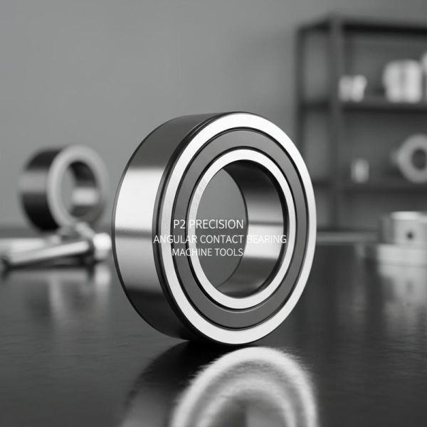 Shielded Single Row Angular Contact Bearing P2 Precision Open Sealed Dynamic Load Rating Varies By Size Suitable For Machine Tools