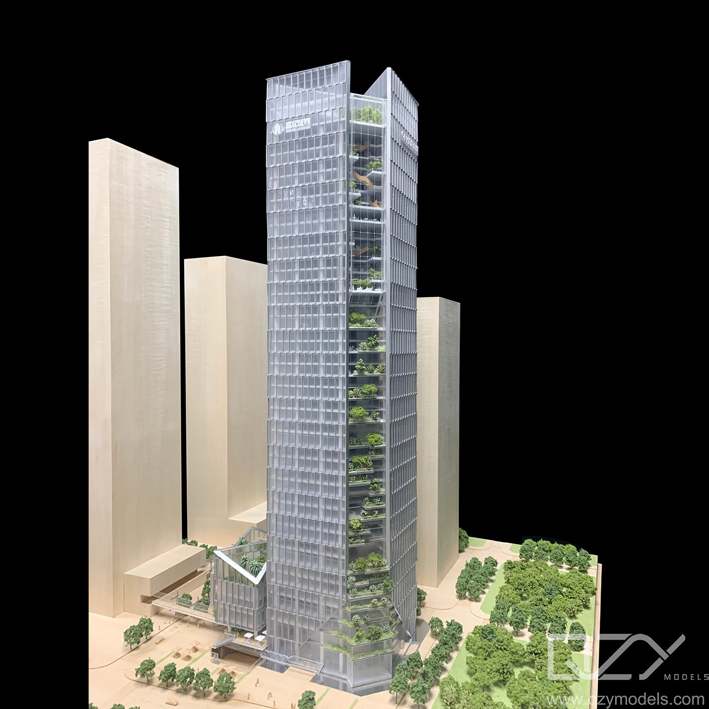 1/200 Shenzhen Qianhai Financial Holdings Строительство концептуальной модели