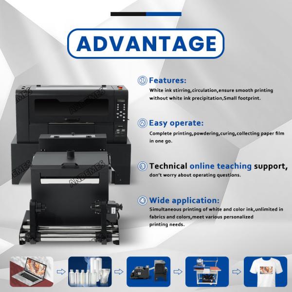 XP600 Printhead DTF Printer for T-Shirt Transfer Film and Powder Shaker Oven