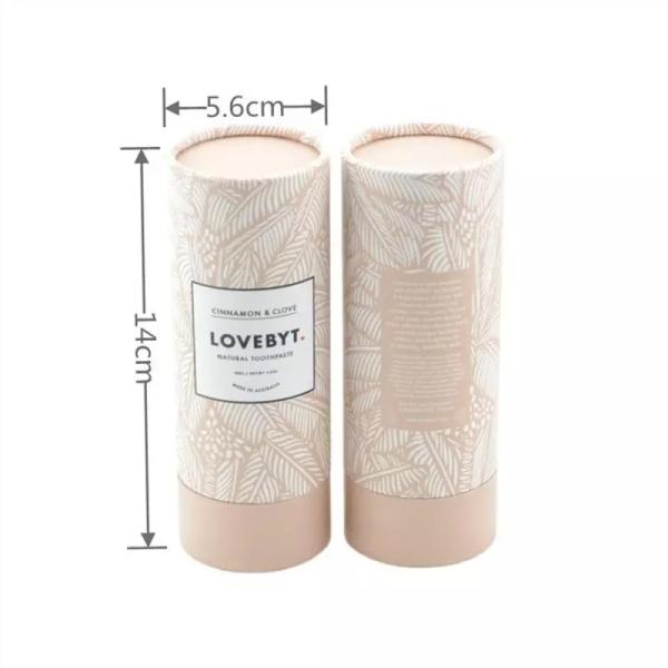 Toothpaste Cylinder Tube Packaging Printing Round Packaging Boxes for Cosmetic Personal Care