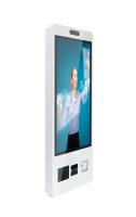 LVDS 21.5 Inch Self Service Payment Kiosk 350nits câmera embutida reconhecimento facial NFC leitor de cartão RFID