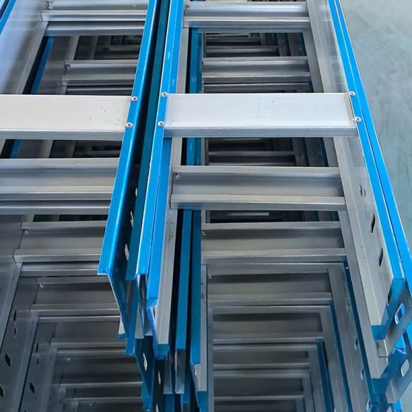 50mm-150mm Aluminum Ladder Tray Non Flammable Fire Resistance Width 100mm-1000mm