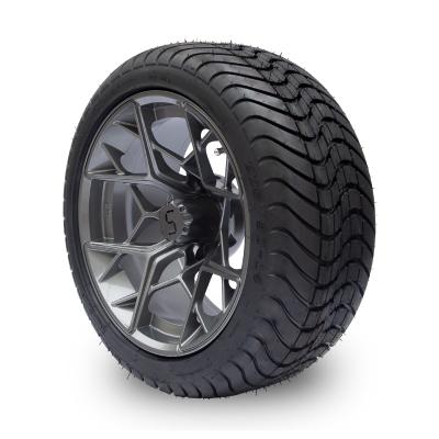 Gunmetal Finish 14 Inch Golf Cart Wheels And Tires 225/30-14 101.6 PCD 4x4 Bolt Pattern