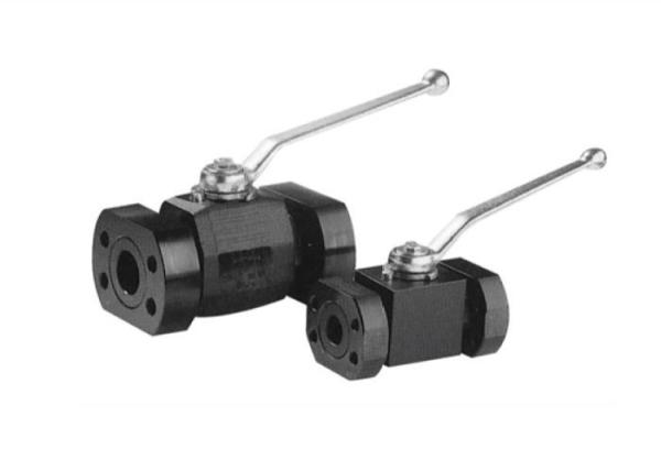 Carbon Steel Hydraulic Ball Valves High Pressure , 6000 / 5000 Psi Ball Valve SAE Flanged