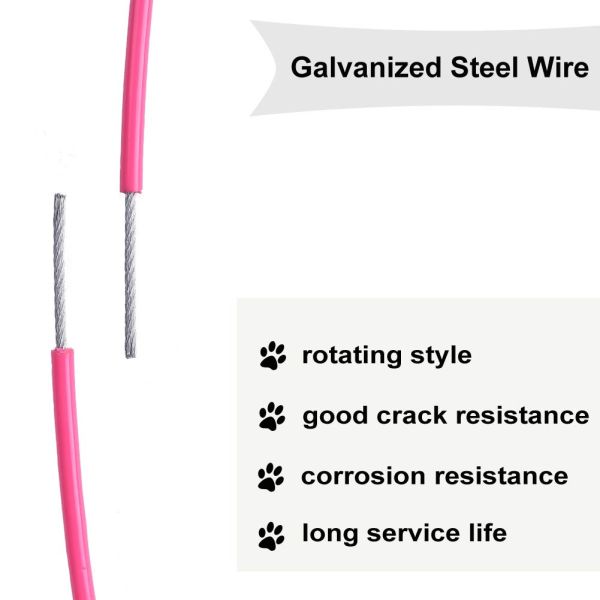 Великолепная устойчивая водоустойчивая связь поводка 15фт собаки вне привязывает веревочку покрытия ПВК