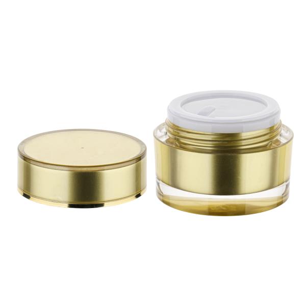 Luxury Empty Plastic Cosmetic Jars 10g 15g 20g 30g 50g Skin Care Acrylic Cream Containers