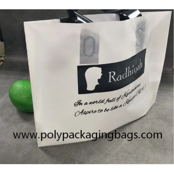 0.12mm HDPE Plastic Shopping Bags With Handles