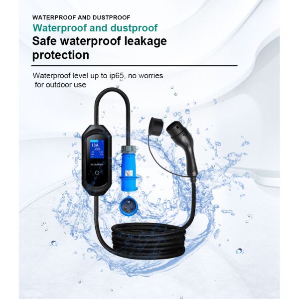 Adjustable Portable Ev Charger 220V 3.6KW 7KW 11KW MAX 32A IEC 62196 SAE J1772 GBT 20234