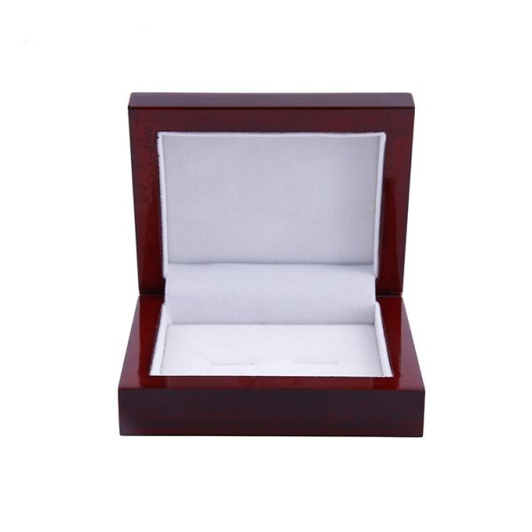 Custom Logo Cufflink Gift Box leather / wooden Material Stamping Printing Handling